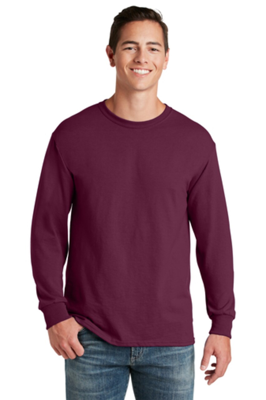 JERZEES® Dri-Power Long Sleeve Crewneck T-Shirt for Sports, Work & Layering Wear